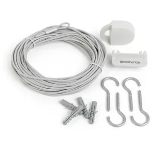 Brabantia Brabantia Kit corde à linge 12 m, white - 105647 pas cher