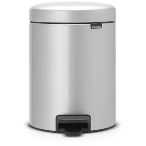 Brabantia NewIcon Poubelle à Pédale. 5L - Metallic Grey pas cher