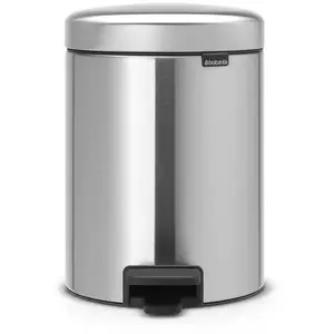 Comparateur de prix : Brabantia Poubelle à pédale Newicon 5 l Matt Steel Code B - - Argent - Métal