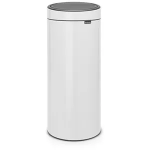 Comparateur de prix : Brabantia - Poubelle Touch Bin unie 30 litres - Blanc - 115141