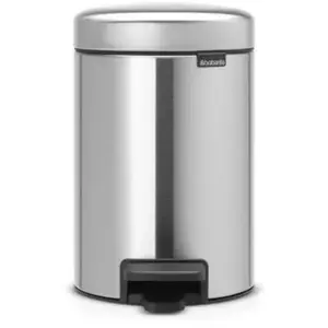 Comparateur de prix : BRABANTIA Poubelle à pédale NewIcon - 3L - Acier mat