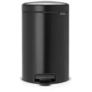 Comparateur de prix : BRABANTIA Poubelle à pédale NewIcon - 12L - Noir mat