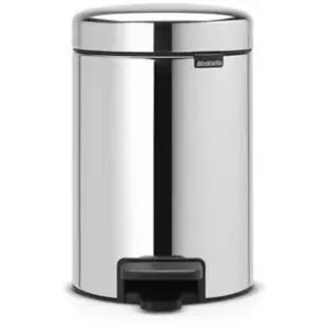 Comparateur de prix : BRABANTIA Poubelle à pédale NewIcon - 3L - Acier brillant