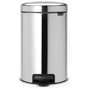 BRABANTIA Poubelle à pédale NewIcon - 12L - Acier brillant pas cher