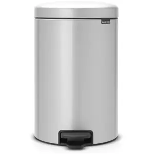 BRABANTIA Poubelle à pédale NewIcon 20L Gris métallique pas cher