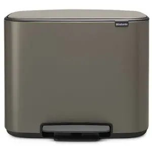 BRABANTIA Poubelle à pédale Bo - 36 L - Platinum pas cher