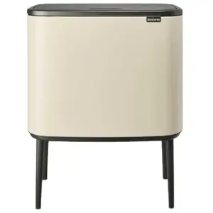 BRABANTIA Poubelle Bo Touch Bin - 3 x 11L - Soft Beige pas cher