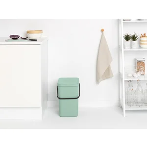 Comparateur de prix : BRABANTIA Poubelle Waste Bin Sort & Go 25 L - Jade Green