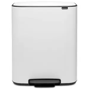 Comparateur de prix : Poubelle Bo BRABANTIA - A pédale - Avec 1 seau intérieur - 60 L - Blanc