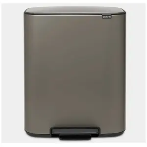 Comparateur de prix : Poubelle à pédale 2x30l platinum Brabantia 211546