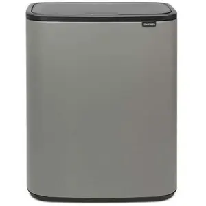 Comparateur de prix : BRABANTIA Poubelle Bo Touch Bin - 60 L - Mineral Concrete Grey