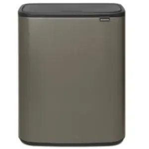 Comparateur de prix : Brabantia - 223068 - Poubelle Bo Touch Bin, 60L , Platinum 223068