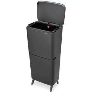 Poubelle Brabantia SortUp Recycle Hi 20+25 l, gris foncé