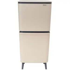 Poubelle Brabantia SortUp Recycle Hi 20+25 l, beige clair