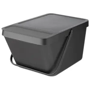 Comparateur de prix : Brabantia 1 Poubelle Empilable Sort & Go 20 L, Brabantia, Gris