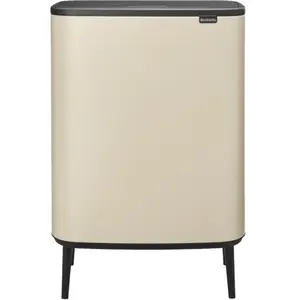 Brabantia Bo Touch Bin, Poubelle, Beige pas cher