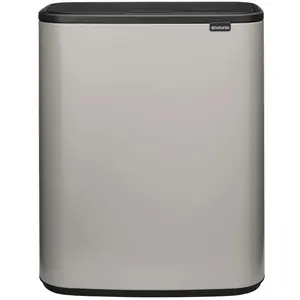 Brabantia Bo Touch Bin, Poubelle, Gris