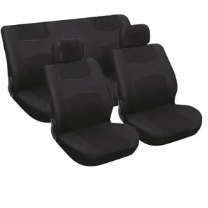 Comparateur de prix : Housses voiture - CARPOINT - Couvre sièges auto - 6 pièces - Noir - Non compatible airbag