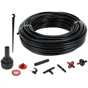 Comparateur de prix : ipae progarden Système d'irrigation - Lot de 71 - Noir - Arrosage de jardin