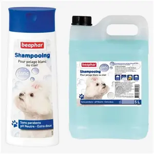 beaphar Shampooing pour chien à pelage blanc