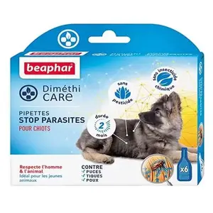 Comparateur de prix : Beaphar Diméthicare Pipettes Stop Parasites Chiots 6 unidoses