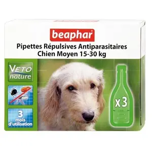 Pipettes répulsives antiparasitaires Vetonature pas cher