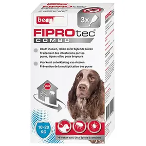 Comparateur de prix : Beaphar - fiprotec - pipettes antiparasitaires - chien moyen (10-20kg)