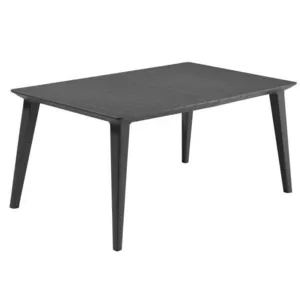 Comparateur de prix : Allibert - Table à manger de jardin Lima en résine 160cm - Graphite - keter