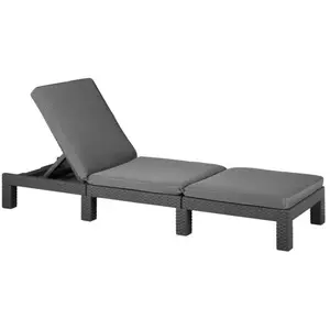 Allibert Chaise longue Daytona Graphite 213720 pas cher