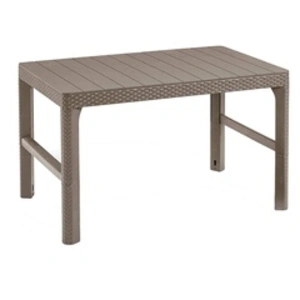 Keter Table de jardin Lyon Cappuccino 420015 pas cher