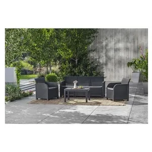Comparateur de prix : Salon de jardin - en résine imitation rotin tressé - Allibert by KETER...