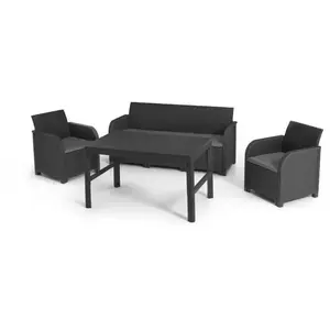 Comparateur de prix : Salon de jardin - en résine aspect rotin tressé - Allibert by KETER - ...