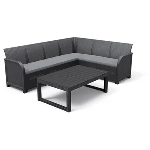 Comparateur de prix : Salon de jardin avec table basse 2 en 1 - en résine - Allibert by KETE...