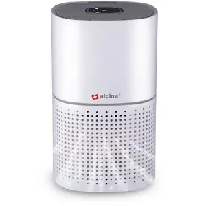 Comparateur de prix : alpina Purificateur d'Air - Air Purifier avec ioniseur - Filtre HEPA - 3 étapes + Mode Nuit - Blanc