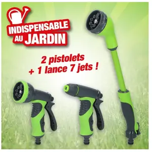 Comparateur de prix : Kinzo Lot de 3 pistolets d'arrosage
