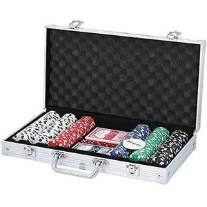 Set de Poker - MaxiMondo - 300 jetons de 5 couleurs - Boîtier en aluminium pas cher