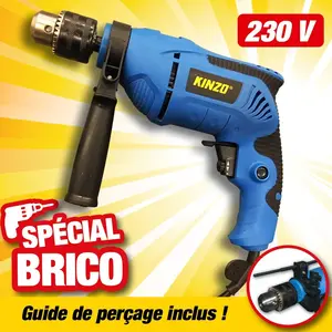 Comparateur de prix : Perceuse à percussion 500 W KINZO