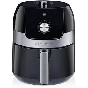 Comparateur de prix : Airfryer Alpina - Friteuse Électrique - 3,5 L - 80 à 200 °C - Minuteur jusqu'à 60 minutes - 1400 W, Noir