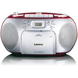 Comparateur de prix : Lecteur CD/radio FM stéréo portable Lenco SCD-420RD Rouge-Argent
