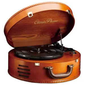 Comparateur de prix : Lenco Platine vinyle rétro encodag pc haut-parleurs marron