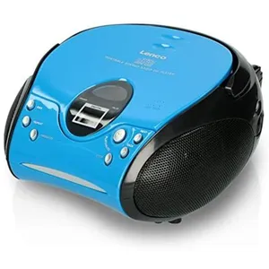 Comparateur de prix : Radio FM Stéréo - Lenco - SCD-24 - Lecteur CD - Portable - Bleu/Noir
