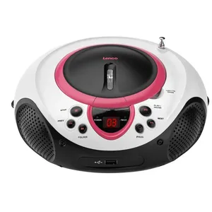 Comparateur de prix : Boombox - LENCO - SCD-38 - Lecteur CD, Lecteur numérique, Radio - Rose
