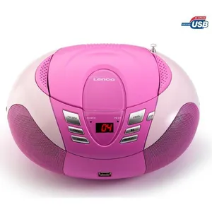 Comparateur de prix : Lenco SCD-37 USB Rose