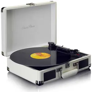 Comparateur de prix : Lenco Platine vinyle Bluetooth® avec enceintes intégrés TT-115CR Crème