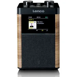 Radio portable DAB+/FM avec Bluetooth Lenco PDR-060WD Bois