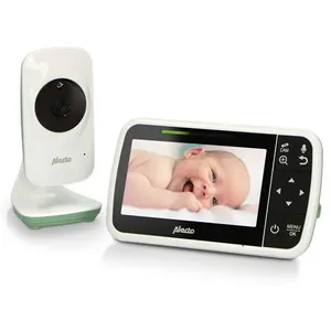 Comparateur de prix : Alecto Babyphone avec caméra et écran couleur 4.3 DVM149GN Blanc-Vert menthe