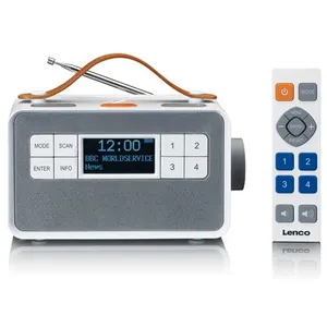 Comparateur de prix : Lenco PDR-065WH - Radio portable DAB+/ FM avec fonction "EASY" - Blanc