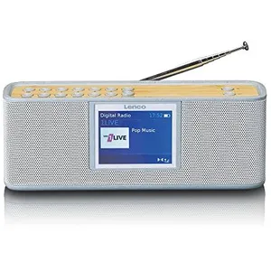 Comparateur de prix : Radio DAB+ avec Bluetooth® 5.0 Lenco PDR-046GY Bambou-Blanc