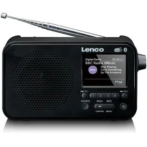 Comparateur de prix : Radio DAB+/FM avec Bluetooth® Lenco PDR-036BK Noir-Gris
