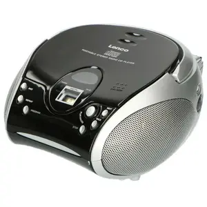 Comparateur de prix : Radio portable avec lecteur CD Lenco SCD-24 Black/Silver Noir-Argent